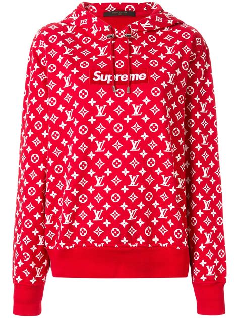 supreme x louis vuitton sudadera